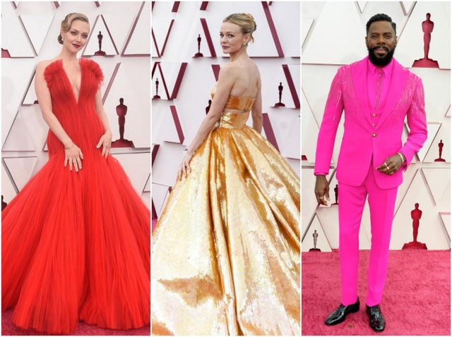 オスカーのドレストレンドは、パンデミックに負けない「ゴールド」と「ネオン」