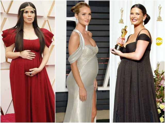 セレブたちの美しき「歴代マタニティドレス姿」