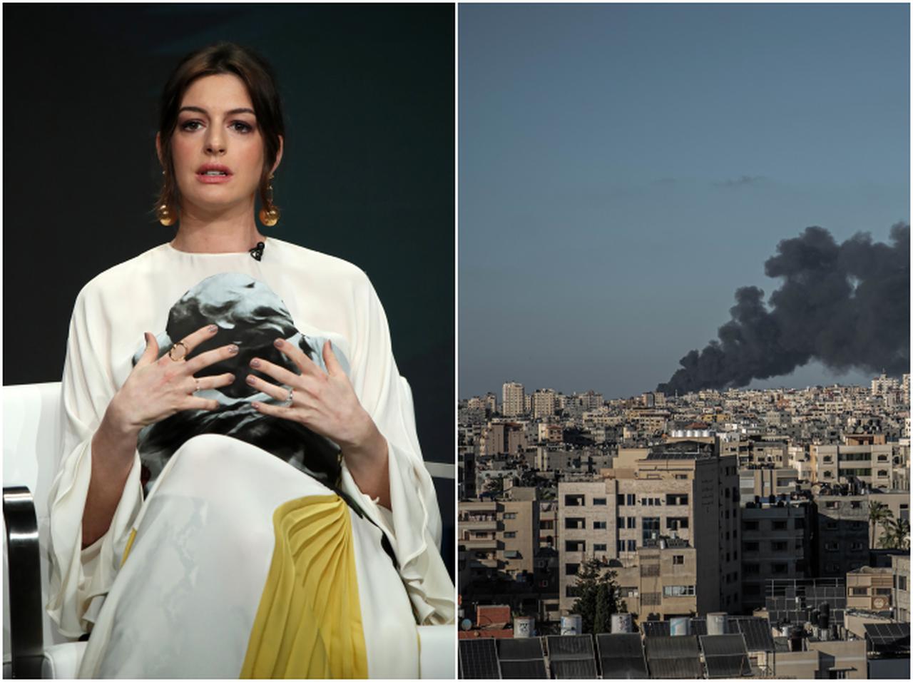 アン・ハサウェイ、パレスチナとイスラエルの衝突で被害を受ける女性と子供たちを危惧