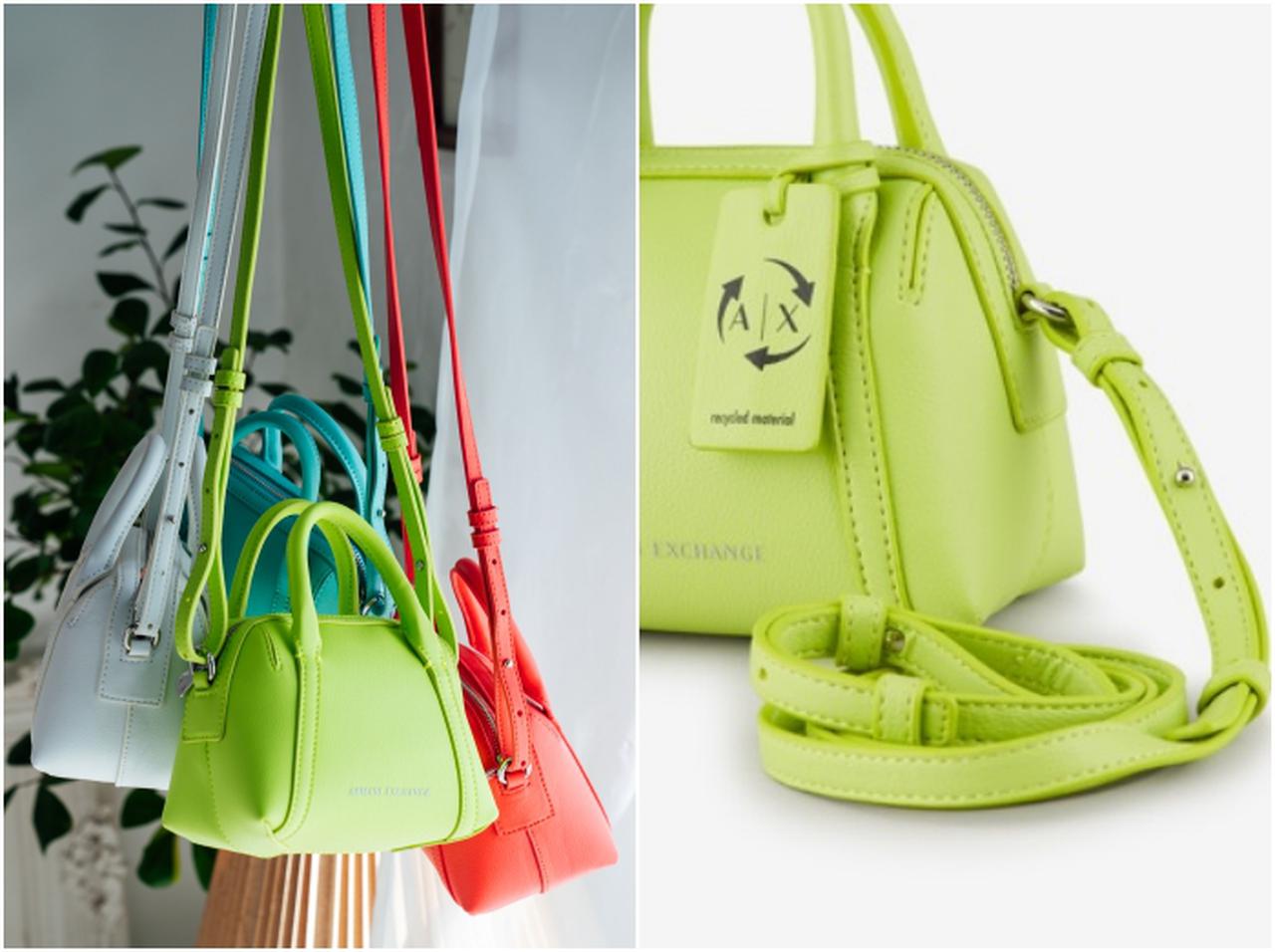 アルマーニ エクスチェンジ、リサイクルポリエステル100%のミニショルダー発売