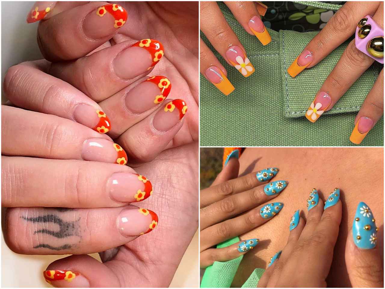 70’sバイブス全開！レトロキュートな「フローラルネイル」7選