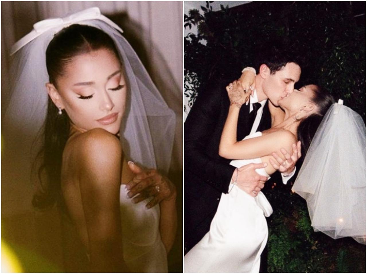 アリアナ・グランデのウェディングドレスが公開!お手本はオードリー・ヘプバーン