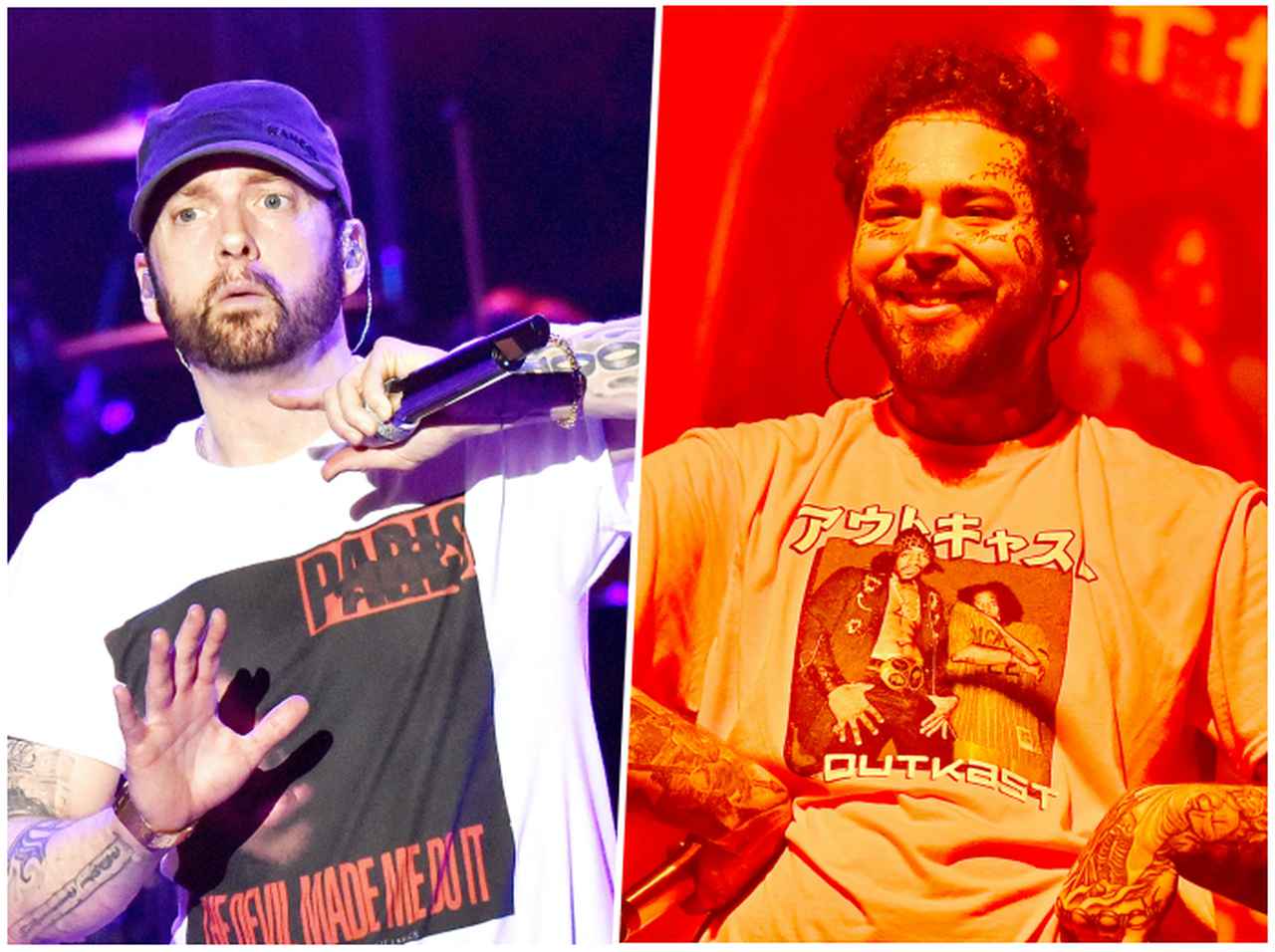 ポスト・マローンとエミネムにコラボ説が浮上、ヒントは「グッズ」