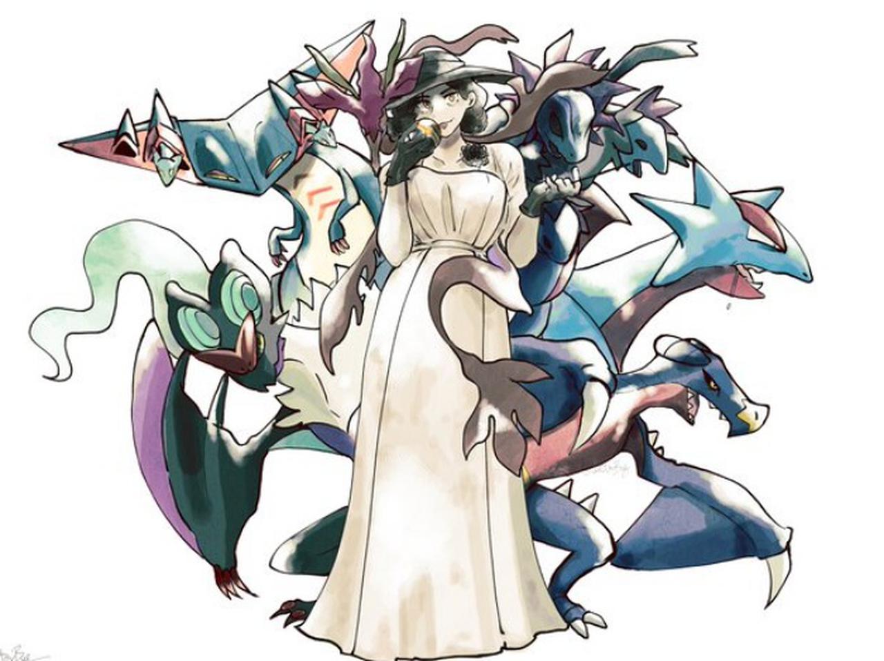 『バイオハザード』ドミトレスク夫人を『ポケモン』風に描くとどうなる?