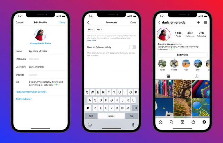 インスタグラムの「代名詞の性別」とは？プロフィールに記入欄が追加