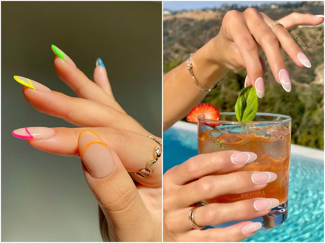 ミニマルなのにオシャレ!“外枠”だけの「アウトライン・フレンチネイル」が可愛すぎる