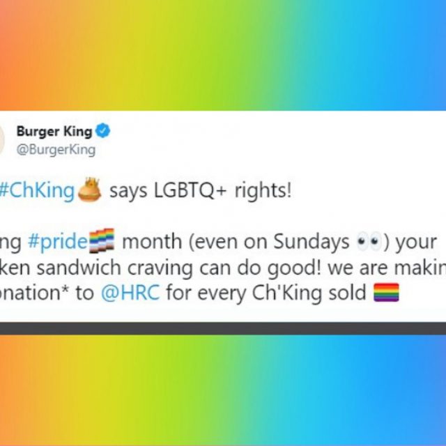 バーガーキング、反LGBTQ+企業を「辛口チキンネタ」でいじり倒す