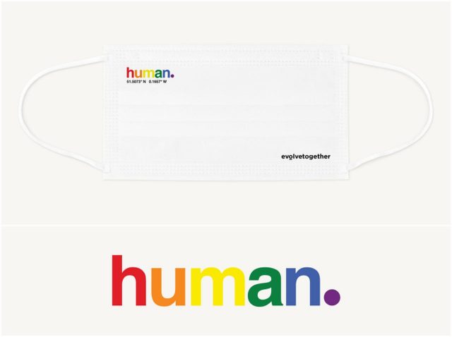 イボルブトゥギャザー、LGBTQIA+支援のマスクを限定発売