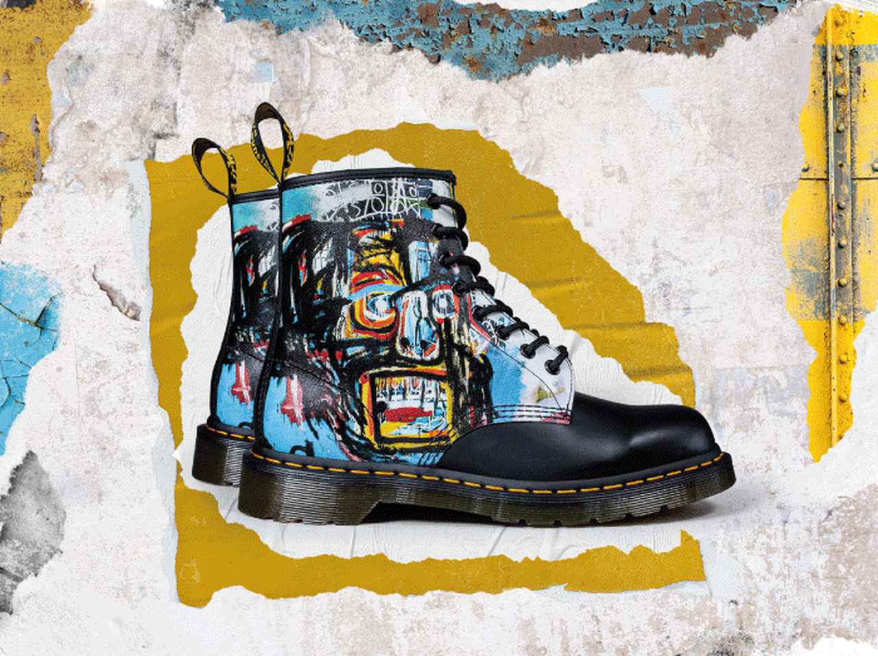ドクターマーチン、バスキア作品とのコラボ第2弾を発表