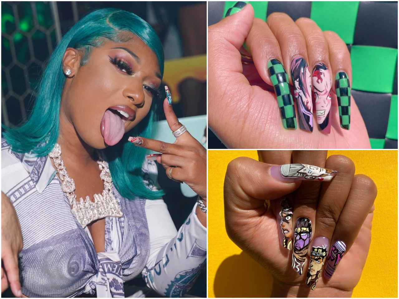 アニメ愛爆発!メーガン・ジー・スタリオンの「キャラネイル」がハイクオリティー