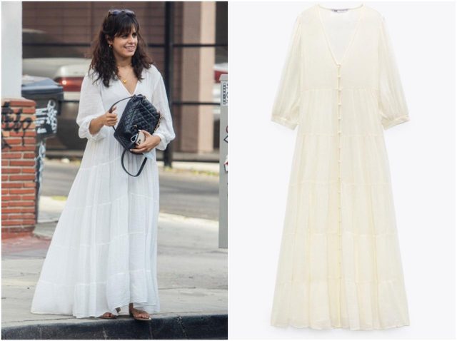 カミラ・カベロ、ザラのロングワンピをプライベートで愛用！