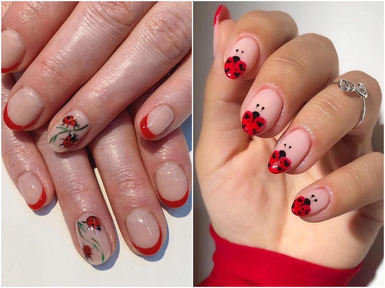指先に遊び心を!てんとう虫モチーフが可愛いネイルデザイン7選