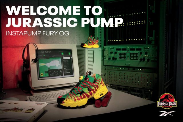 リーボック、映画『ジュラシック・パーク』との「コラボスニーカー」がインパクト大！