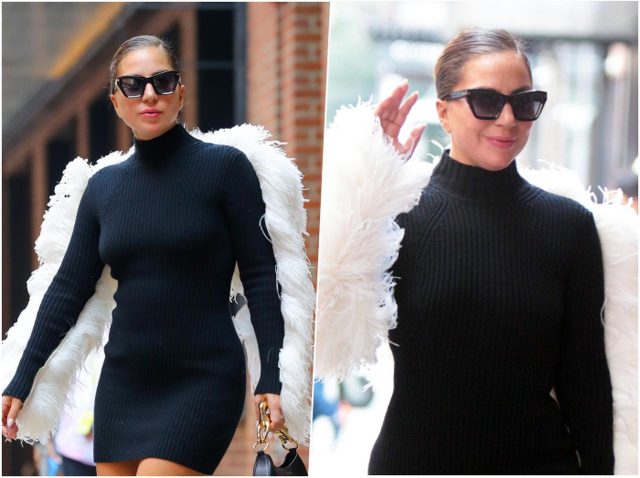 レディー・ガガ、「天使の羽」を背負って30℃越えのニューヨークに降臨