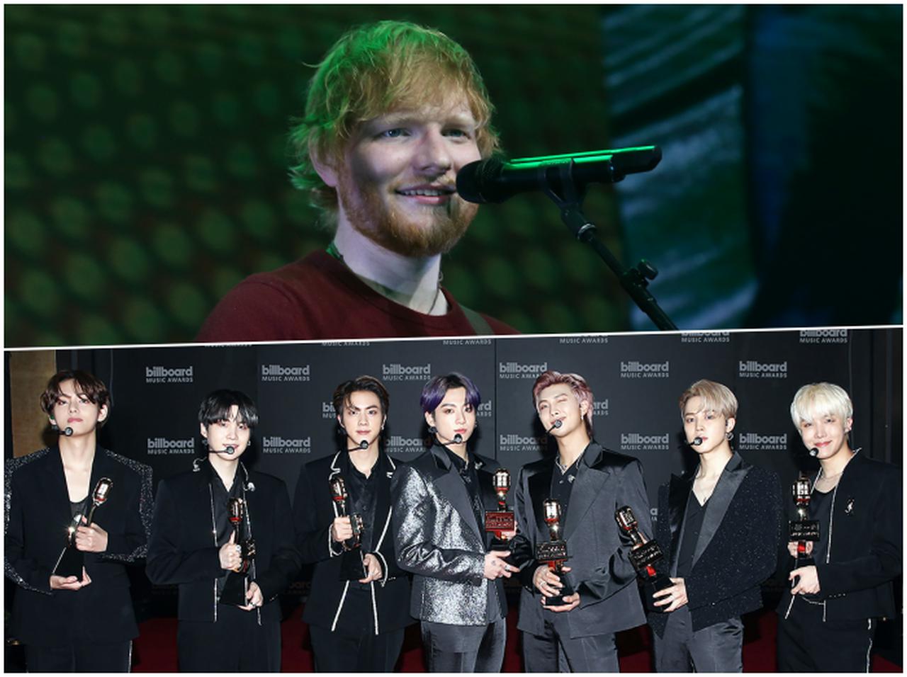 エド・シーラン、BTSと彼らのファンに自身4曲目の全米1位獲得を感謝