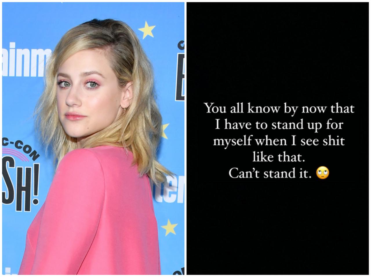 リリ・ラインハート、撮影現場で「アイコンタクト禁止令」を出しているという噂に“呆れ顔”