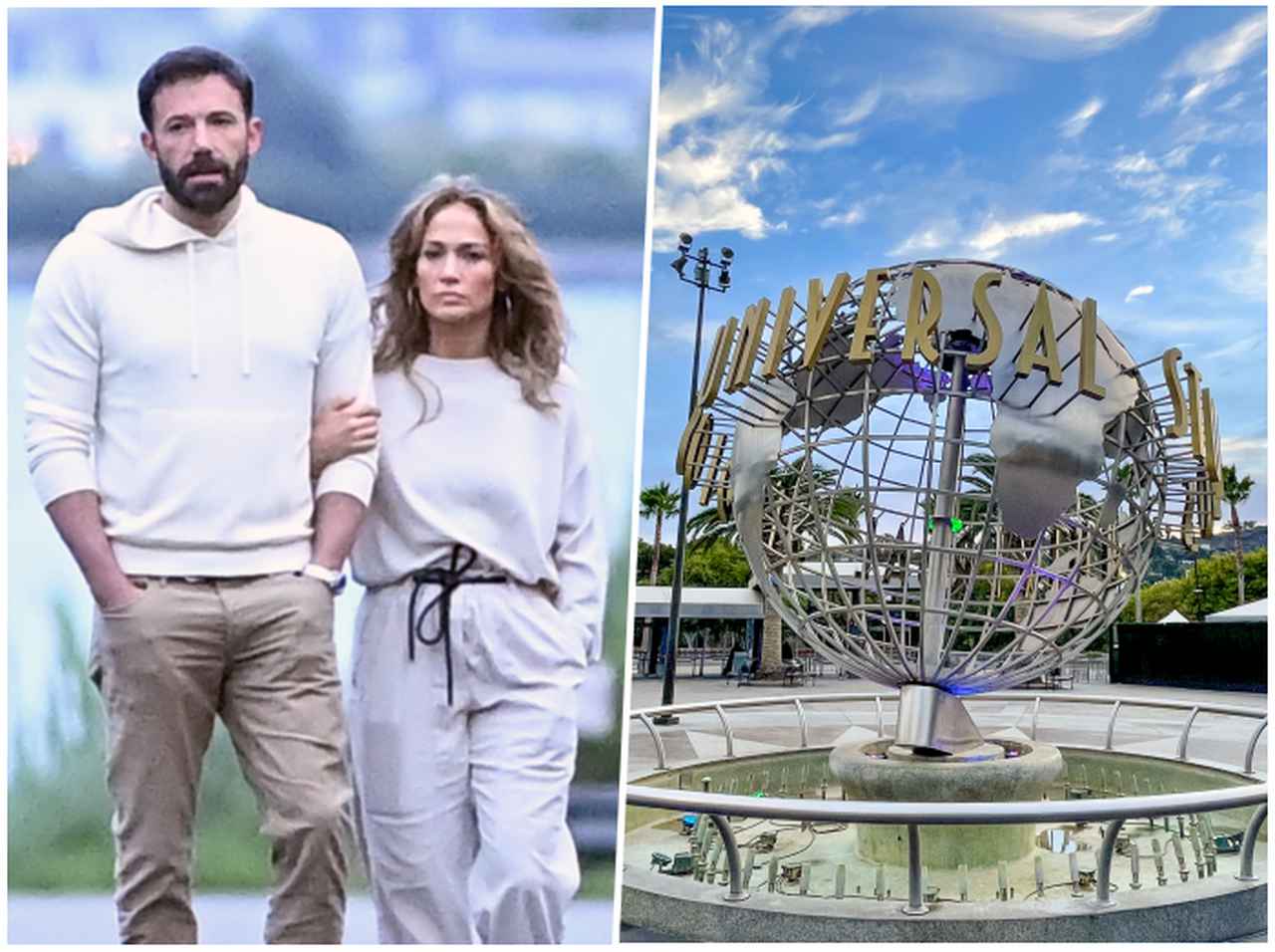 ジェニファー・ロペス＆ベン・アフレック、ユニバで「子連れデート」を楽しむ