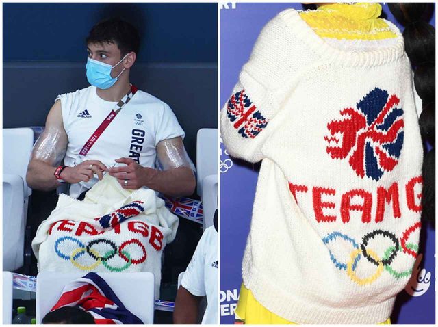 トム・デイリーが東京五輪で作ったカーディガン、注目シンガーが着用