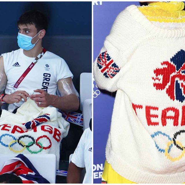 トム・デイリーが東京五輪で作ったカーディガン、注目シンガーが着用