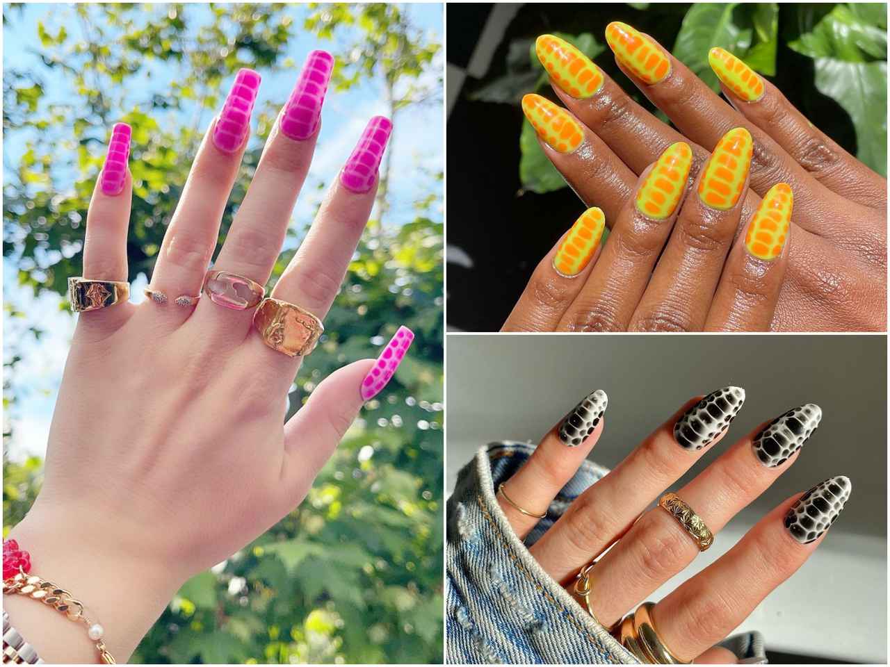 Z世代セレブも夢中！エキゾチックで可愛い「レプタイルネイル」特集