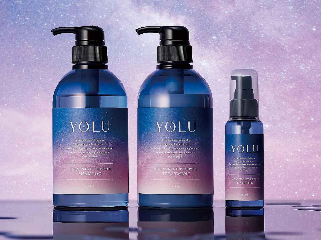睡眠中のヘアダメージに着目したブランド「YOLU」より、ナイトキャップ発想のヘアケア製品が登場