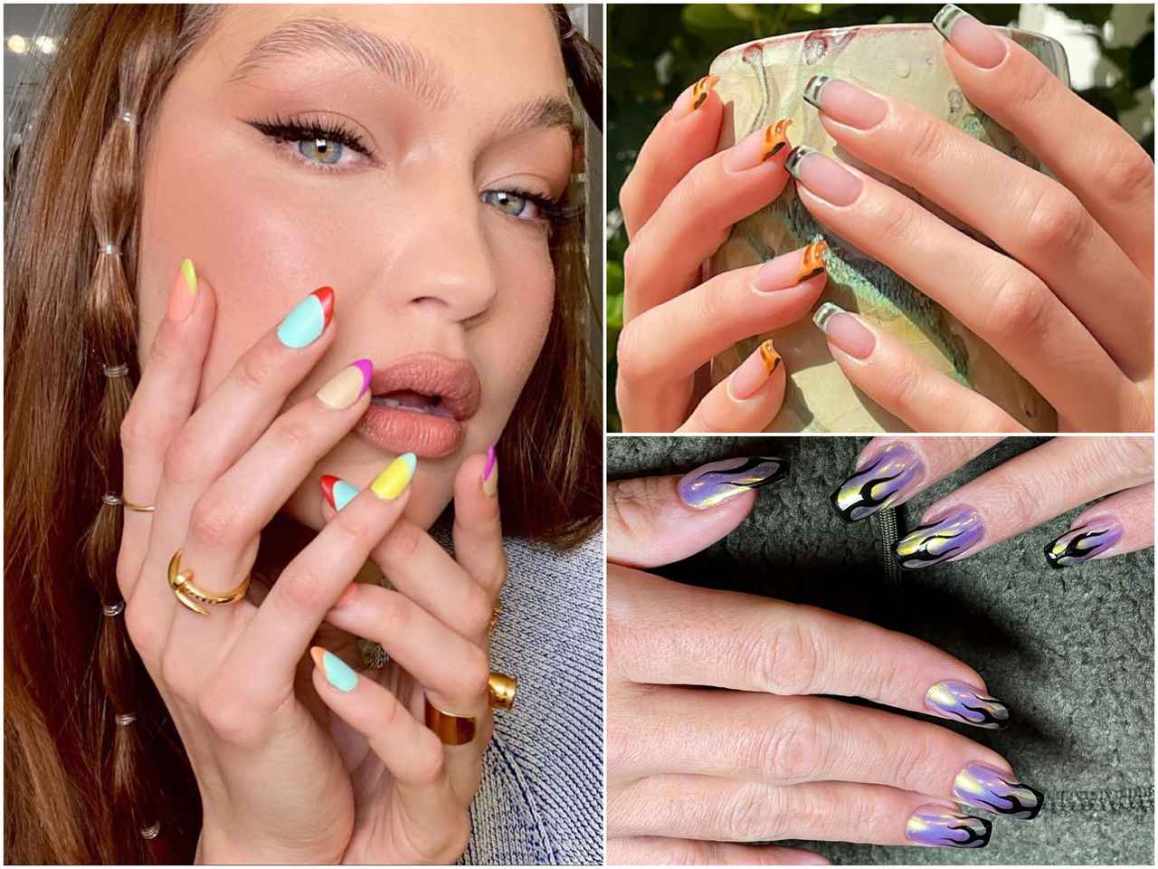 アレンジ無限大！セレブの「個性派フレンチネイル」7選