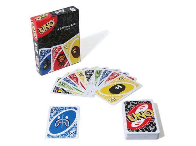 BAPEとカードゲーム「UNO」が異色コラボ！カードゲームからアパレルまで登場
