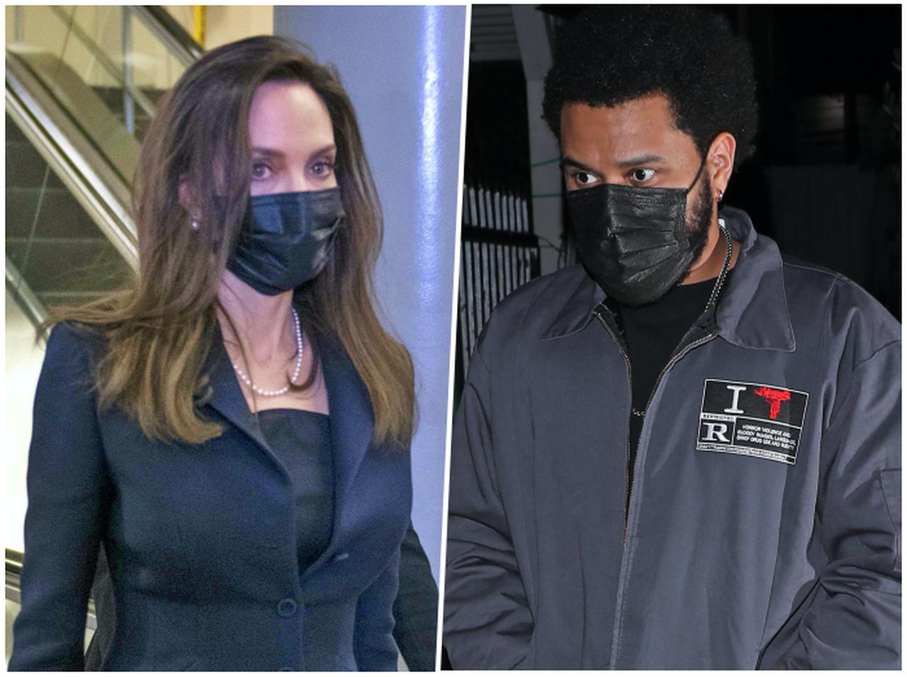 アンジェリーナ・ジョリー、ザ・ウィークエンドと食事をしたあと彼の自宅へ