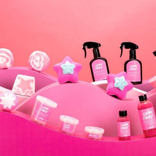 LUSHから、“ピンク色”に染まるクリスマス限定「Snow Fairy」シリーズ登場