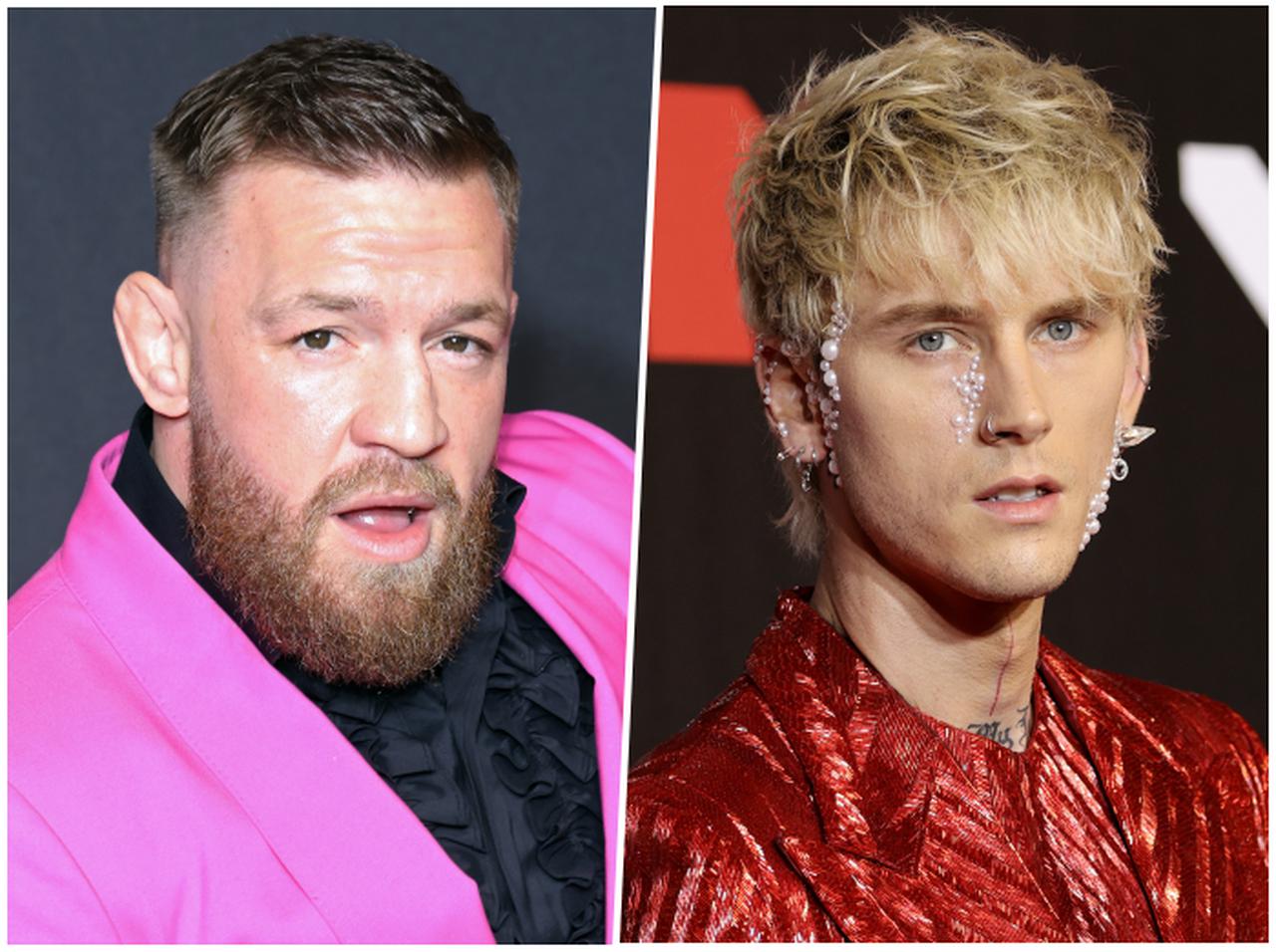 コナー・マクレガーとマシン・ガン・ケリーが“一触即発”、拳を振り上げる場面も【VMA2021】