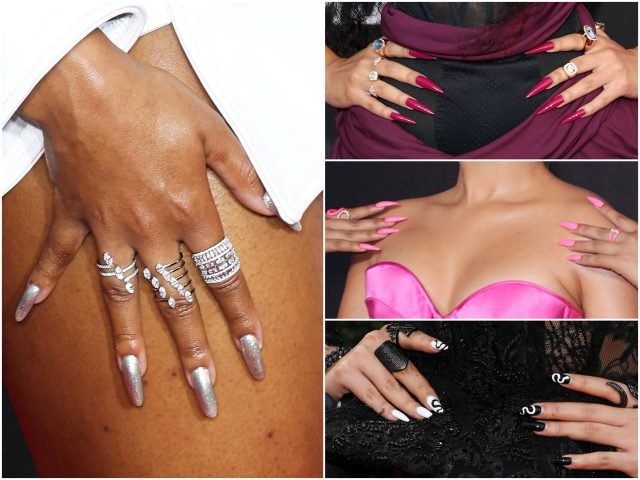 先のとがった「ロングネイル」が復活の兆し！人気セレブの最新ネイル特集【VMA2021】