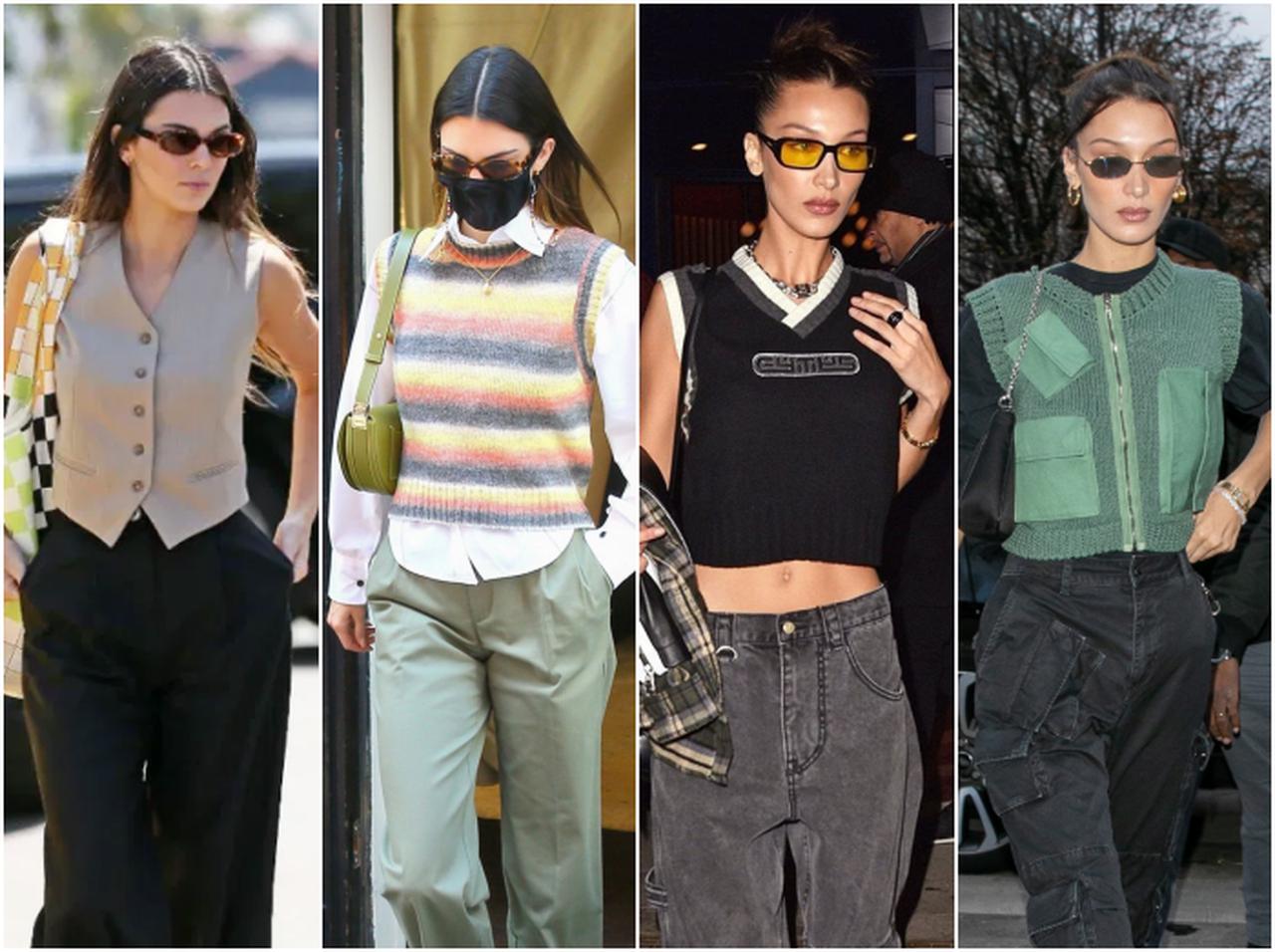 【秋トレンド】今季注目アイテムは「ベスト」！ケンダル・ジェンナーとベラ・ハディッドがお手本