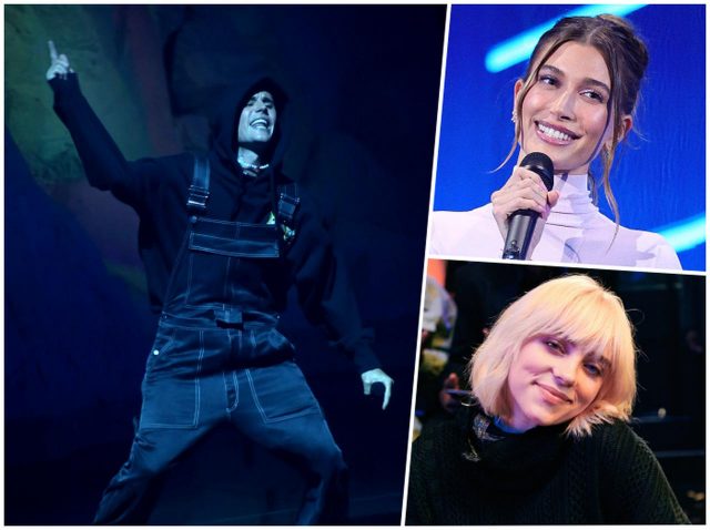 ジャスティン・ビーバーのステージを妻ヘイリー・ビーバー&“大ファン”ビリー・アイリッシュが笑顔で見守る【VMA2021】