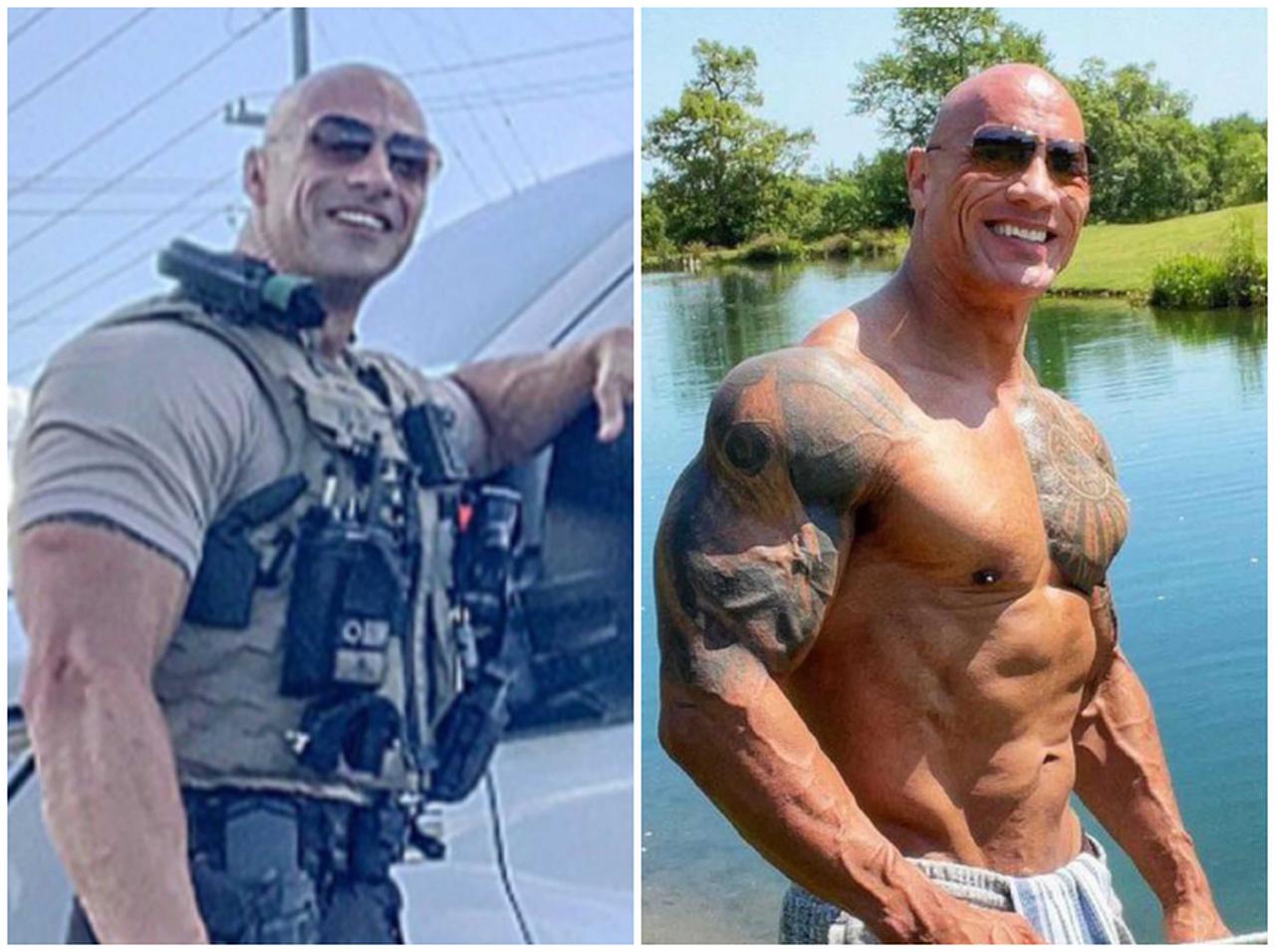 ドウェイン・ジョンソンの“そっくりさん”が「激似」すぎて見分けがつかない