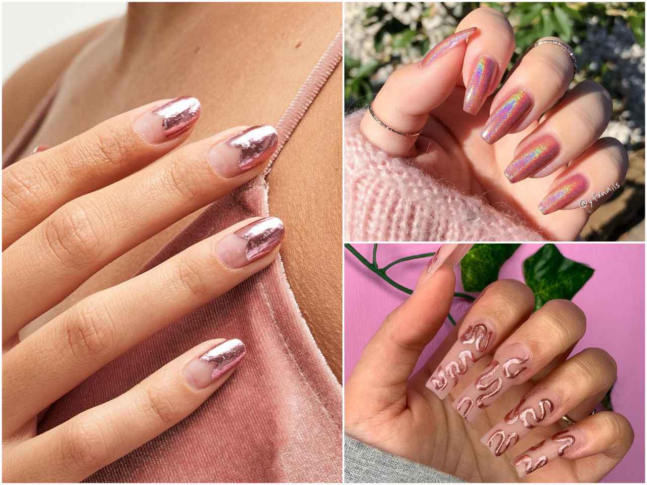 大人の色気たっぷり！秋冬は「ローズゴールドネイル」で指先から煌びやかに