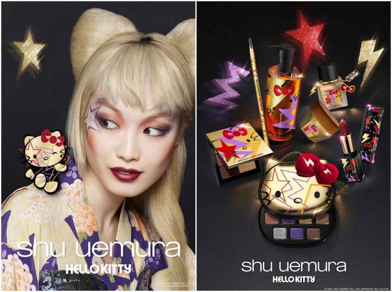 シュウ ウエムラ×HELLO KITTYの最強コラボ！グラムロックなホリデーコレクションが発売