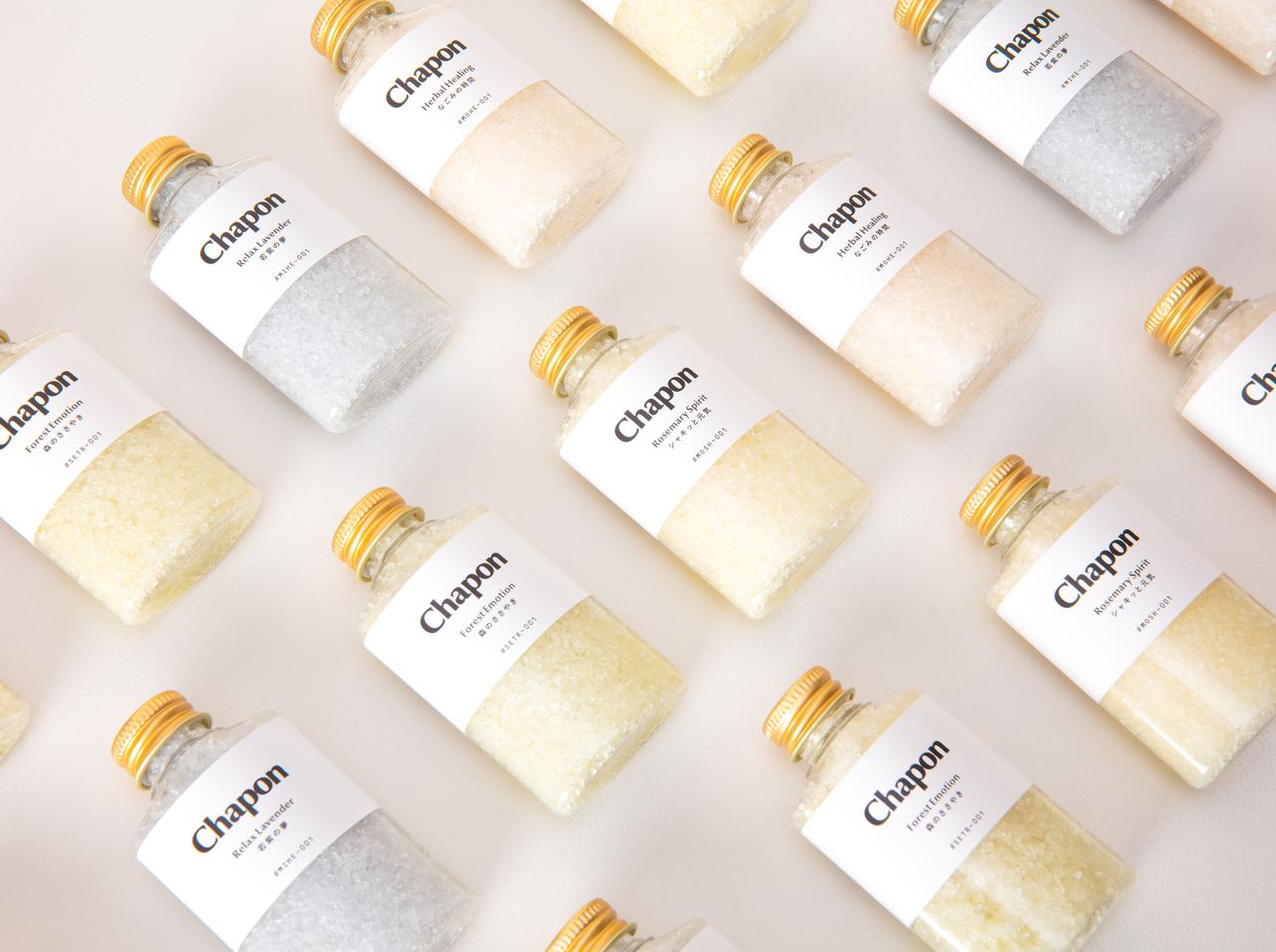 世界初！3万通りからパーソナライズされた入浴剤が届く「Chapon」がサービス開始