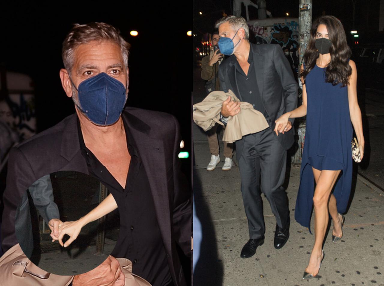 手つなぎラブラブ！ ジョージ・クルーニーと妻アマルがデートナイト【写真アリ】