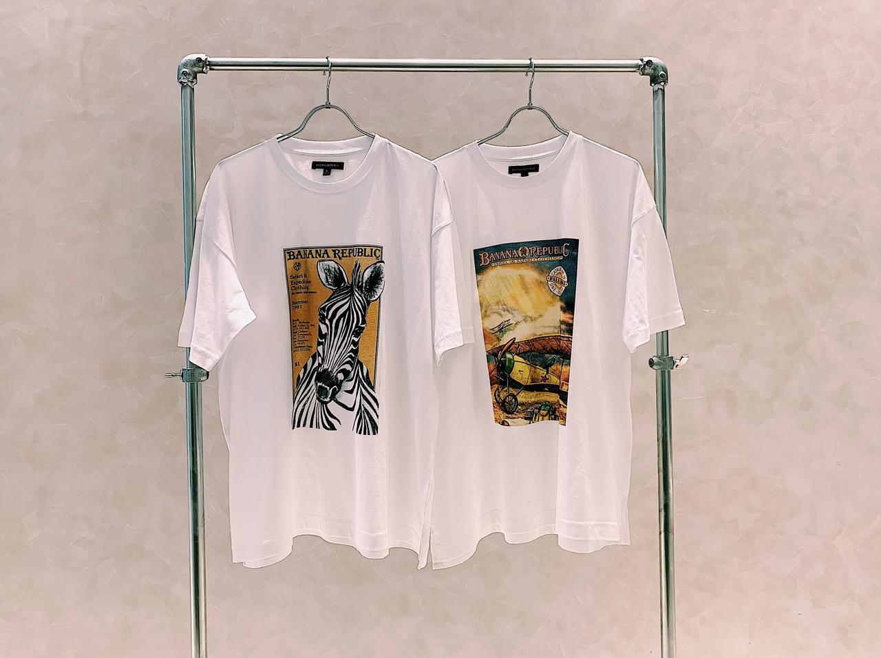 バナナ・リパブリック、限定ヴィンテージプリントTシャツを発売