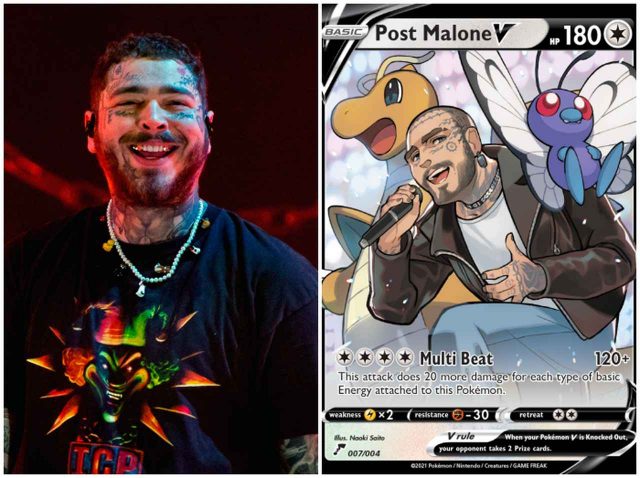 ポスト・マローンが「ポケモンカード 」になって登場、ケイティ・ペリー＆J・バルヴィンverも