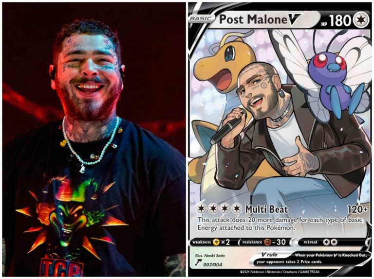 ポスト・マローンが「ポケモンカード 」になって登場、ケイティ・ペリー＆J・バルヴィンverも