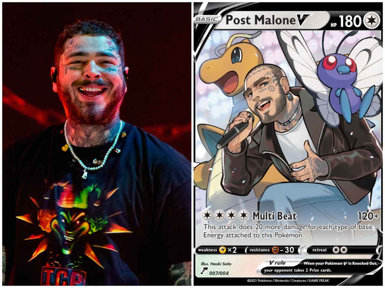 ポスト・マローンが「ポケモンカード 」になって登場、ケイティ・ペリー&J・バルヴィンverも