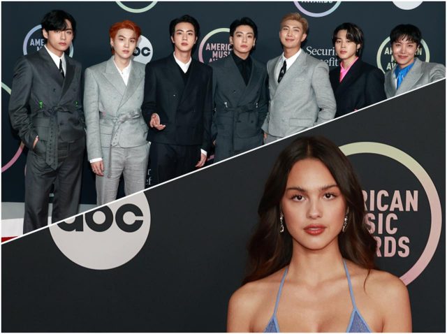 オリヴィア、BTS、ビリー、人気セレブはAMAのレッドカーペットで何を着た？