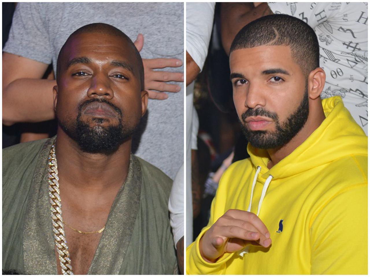 絶縁状態だったカニエ・ウェストとドレイクが肩を組み満面の笑み