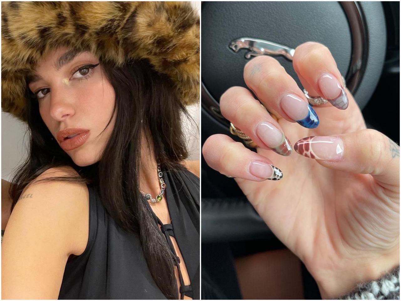 秋冬ネイルの大本命!「スネーク・フレンチネイル」にデュア・リパも夢中