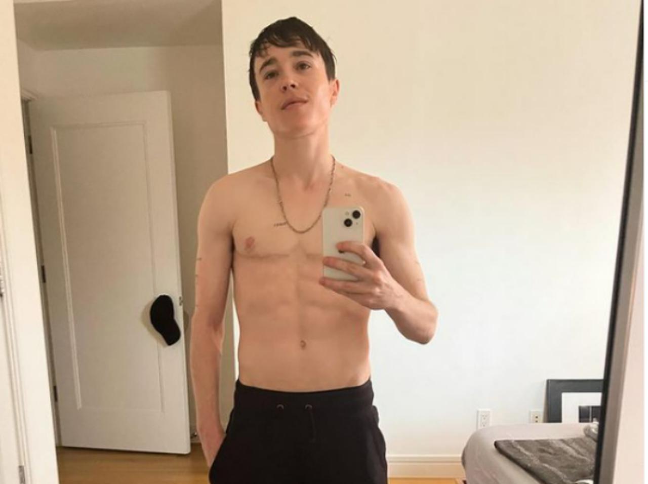 鍛えられてムキムキ！エリオット・ペイジ、上半身裸の写真を自慢したくて取った行動が可愛い