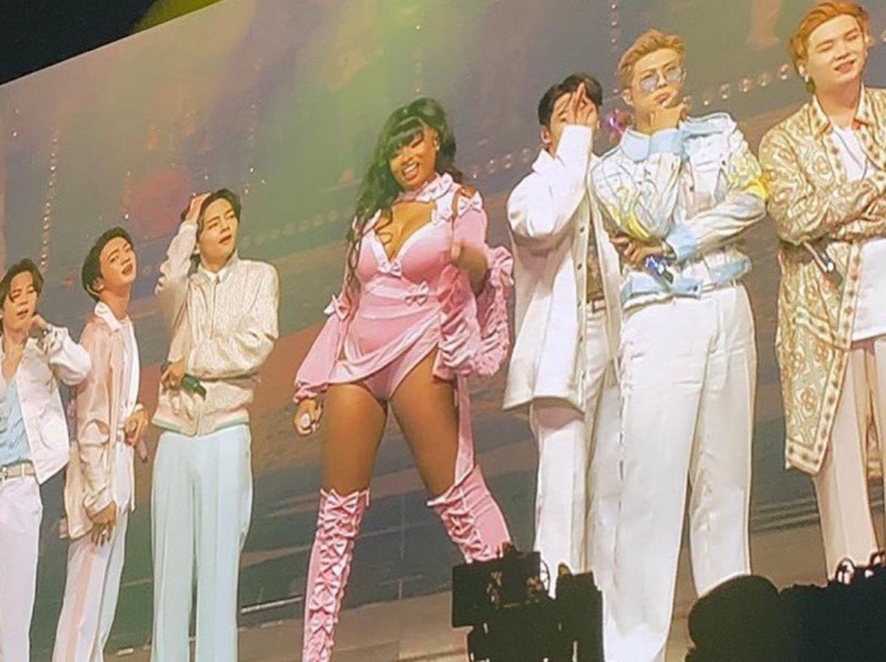 セレブのARMYたちも反応!BTSのLA公演でメーガン・ジー・スタリオンとの初共演が実現