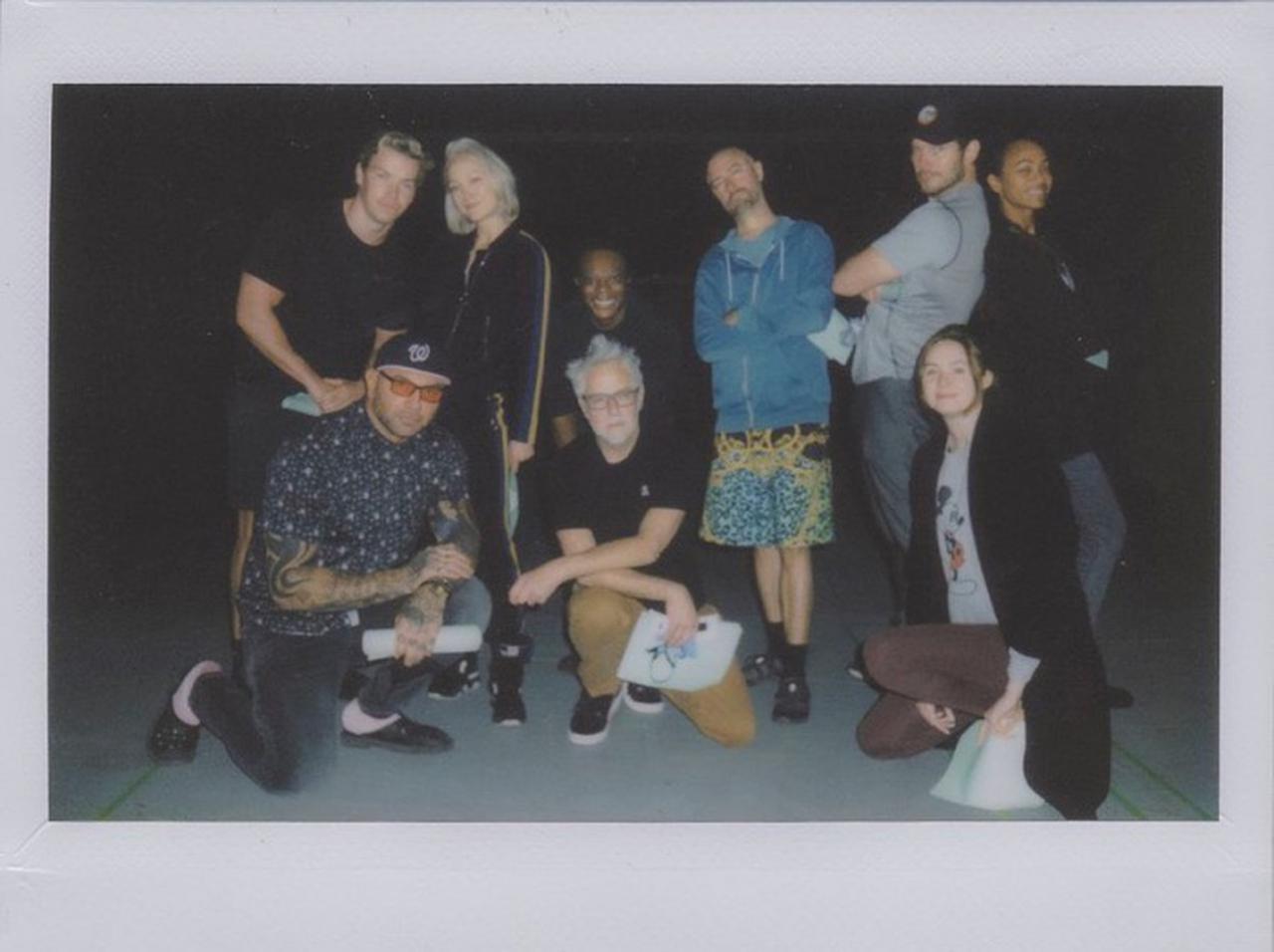 メイク前の集合写真、誰だか分かる?『ガーディアンズ・オブ・ザ・ギャラクシー3』の撮影がスタート