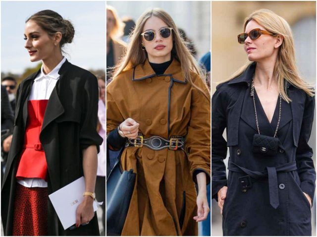 ブラックやブラウン系など「カラートレンチ」を旬に着こなすファッショニスタたち！