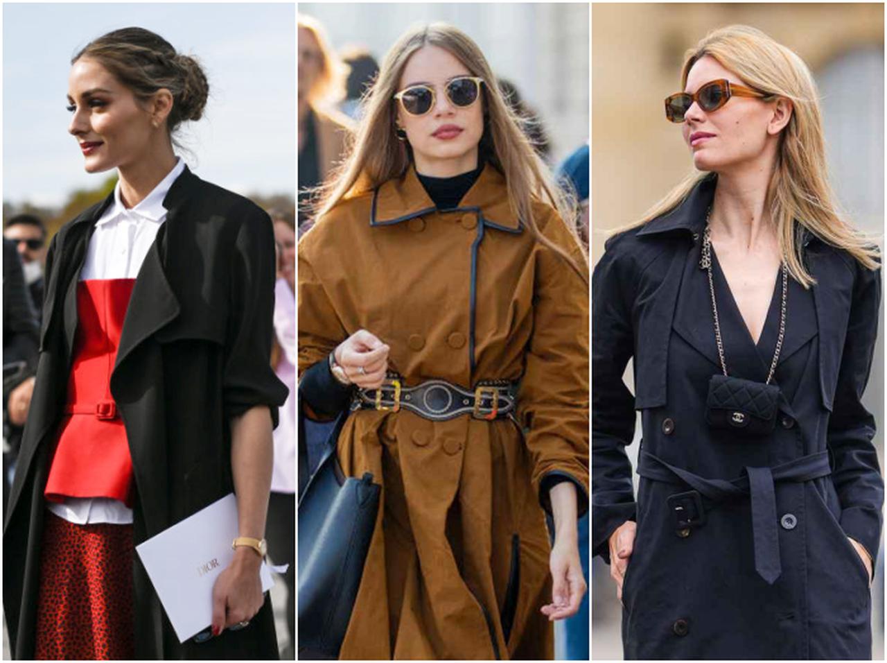 ブラックやブラウン系など「カラートレンチ」を旬に着こなすファッショニスタたち！